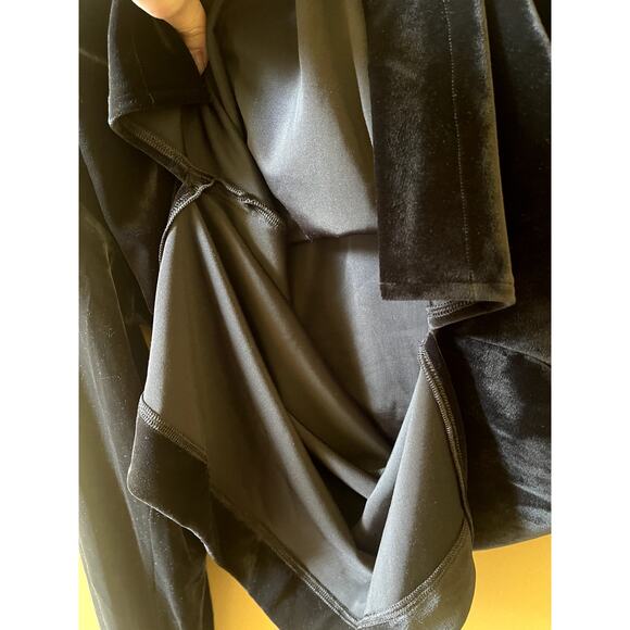 Spanx Velvet Velour Half Zip Wide Leg Tracksuit Set Black Size Small NWOT - Picture 9 of 14